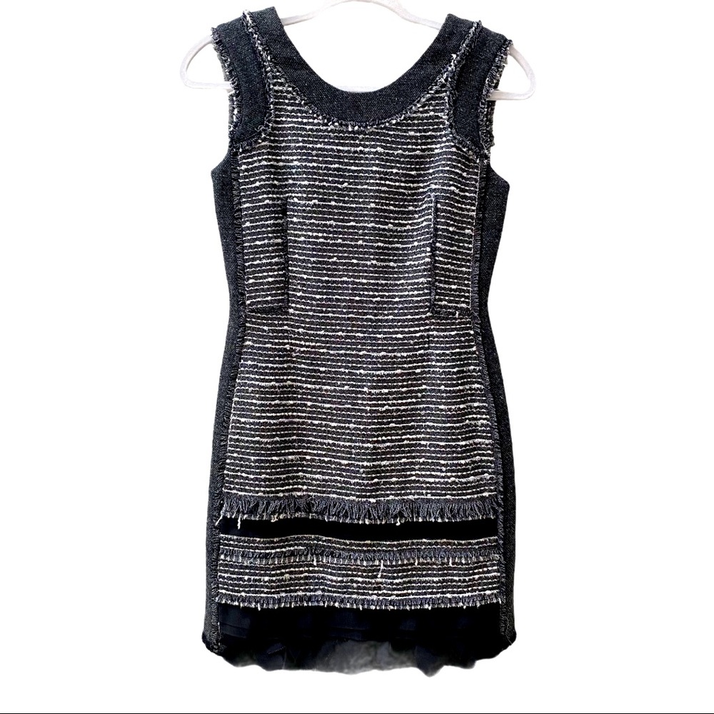 Hanii Y tweed fringe dress 38 or XS